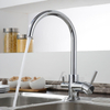 3 way stainless steel pull out chrome kitchen faucet