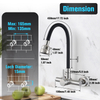 304 stainless steel wall mounted kitchen faucet with flexible nozzle