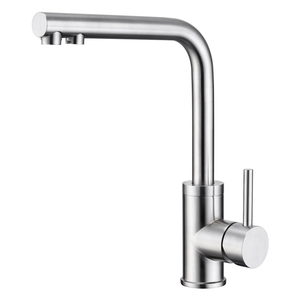 3 way chromium stainless steel kitchen faucet with clean water