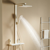 4 fundion exposed shower set with temperature display