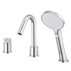 304 stainless steel 3 hole basin faucet bathroom taps with pull out sprayer