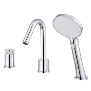 304 stainless steel 3 hole basin faucet bathroom taps with pull out sprayer