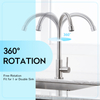 Single cooling single handle 304 stainless steel taps kitchen faucet