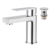 101019CP bathroom basin faucet with cold water in chrome plated