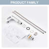 101019CP bathroom basin faucet with cold water in chrome plated